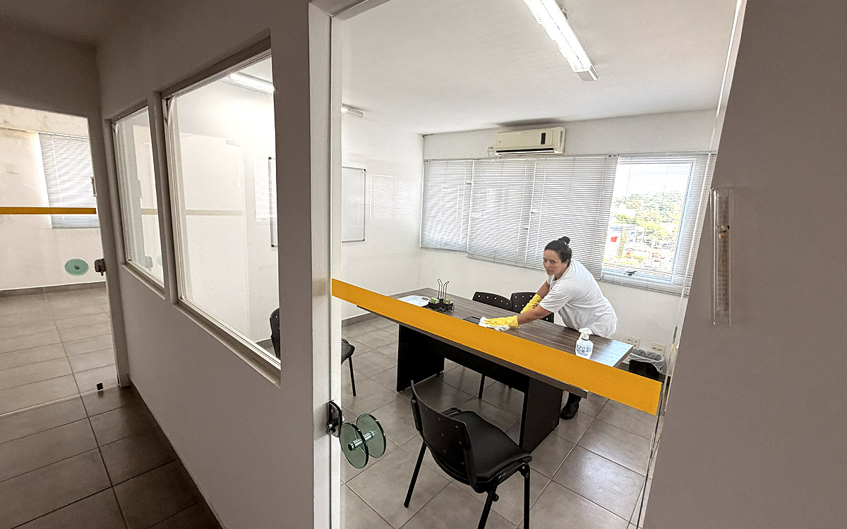 Vista dos escritórios