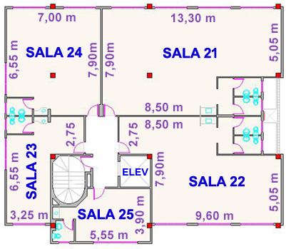 Planta baixa do segundo andar do Ed. Santa Mônica